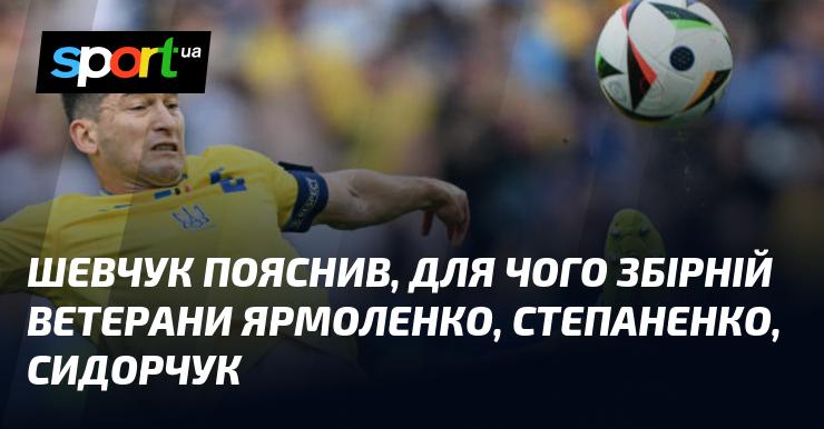 Шевчук роз'яснив, навіщо збірній потрібні ветерани Ярмоленко, Степаненко та Сидорчук.