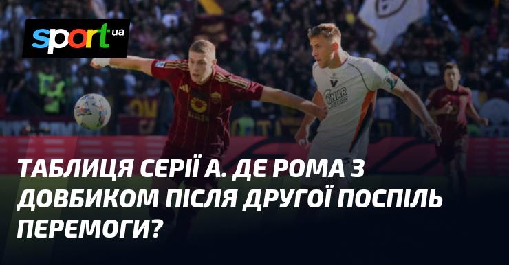 Таблиця Серії А: Яке місце займає Рома з Довбиком після другої підряд перемоги?